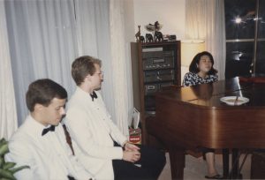 1988 Kumi at piano
