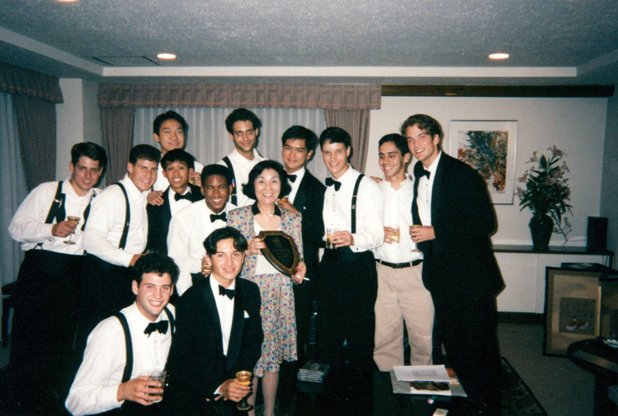 05-1994-with-Madame-HK-plaque 1994 with Madame HK plaque